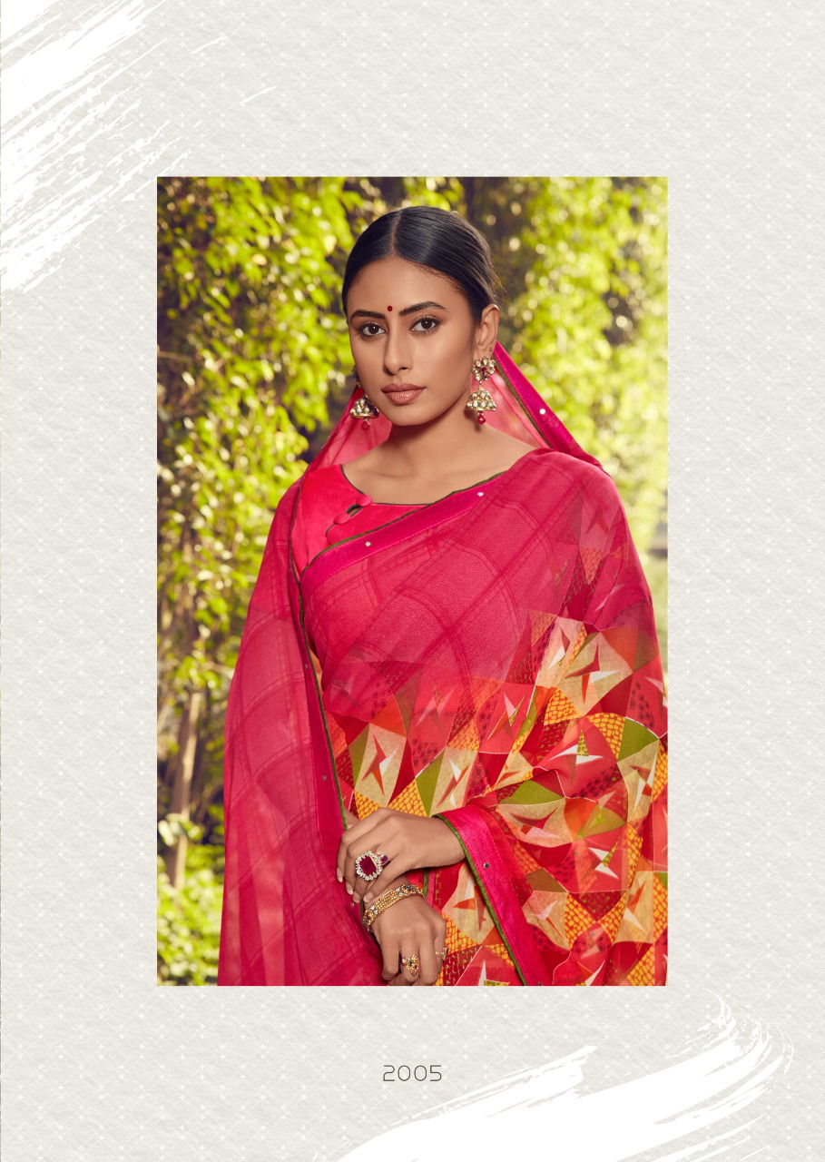 Kashvi Zubaida 2  Latest Fancy Designer Georgette Printed Saree Collection